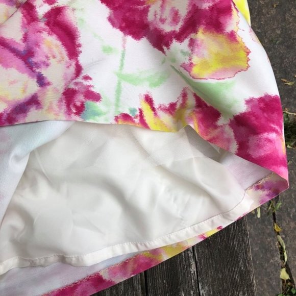 Eliza J full-length Ball Skirt in silky floral - Picture 8 of 12